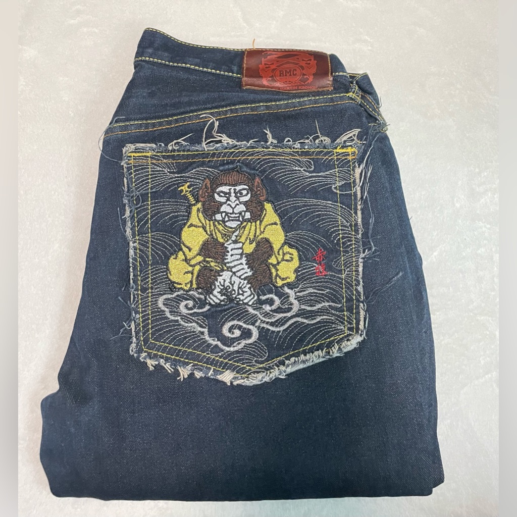 Rmc Red Monkey Company Selvedge Indigo Raw Denim Jeans